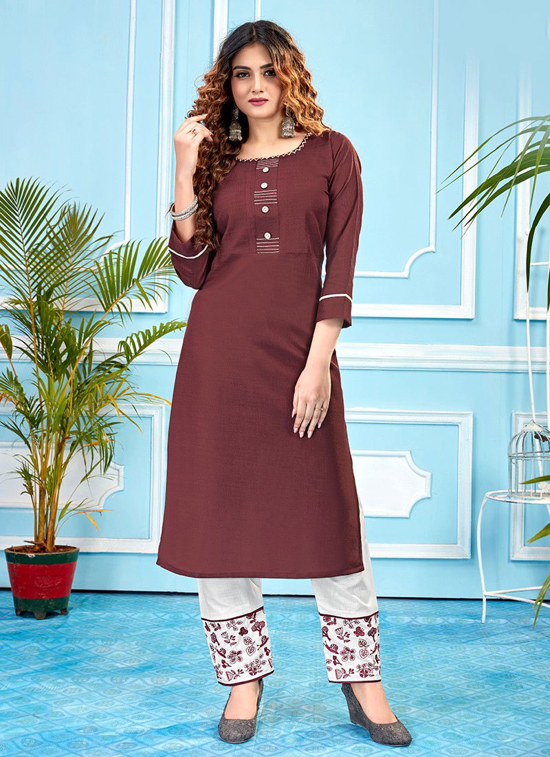 LIVAS Vol 2 Latest Fancy Ethnic Wear Heavy Rubi Slub Cotton Designer Kurtis With Bottom Collection